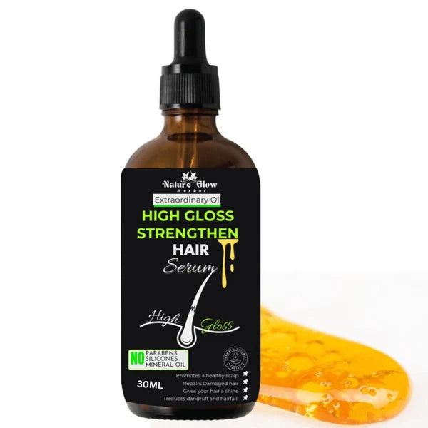 Nature Glow Herbal High Gloss Strengthen Hair Serum - 30 ml