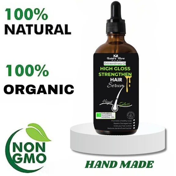 Nature Glow Herbal High Gloss Strengthen Hair Serum - 30 ml