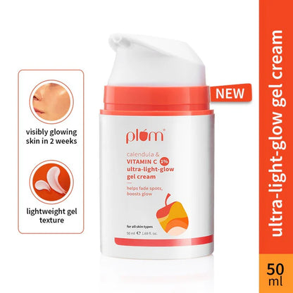 Plum 1% Vitamin C Ultra-Light-Glow Boosting Gel Cream - 50 ml