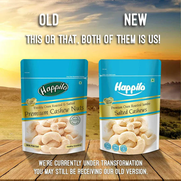 Happilo Premium Roasted and Salted Cashews/Kaju - 200 gm