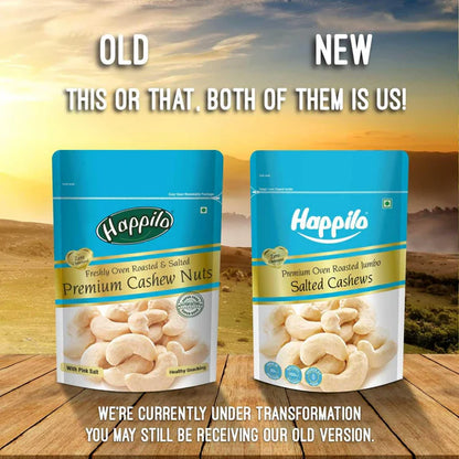 Happilo Premium Roasted and Salted Cashews/Kaju - 200 gm