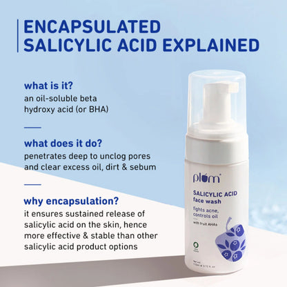 Plum 1% Encapsulated Salicylic Acid Foaming Face Wash