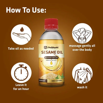 Dwibhashi Sesame Oil (Tila Tailam) - 100 ml