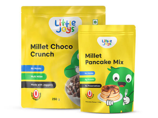 Little Joys Millet Choco Crunch+ Millet Pancake Mix - combo