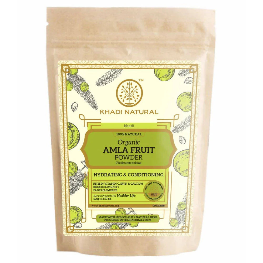 Khadi Natural Organic Amla Fruit Powder - 100 gm