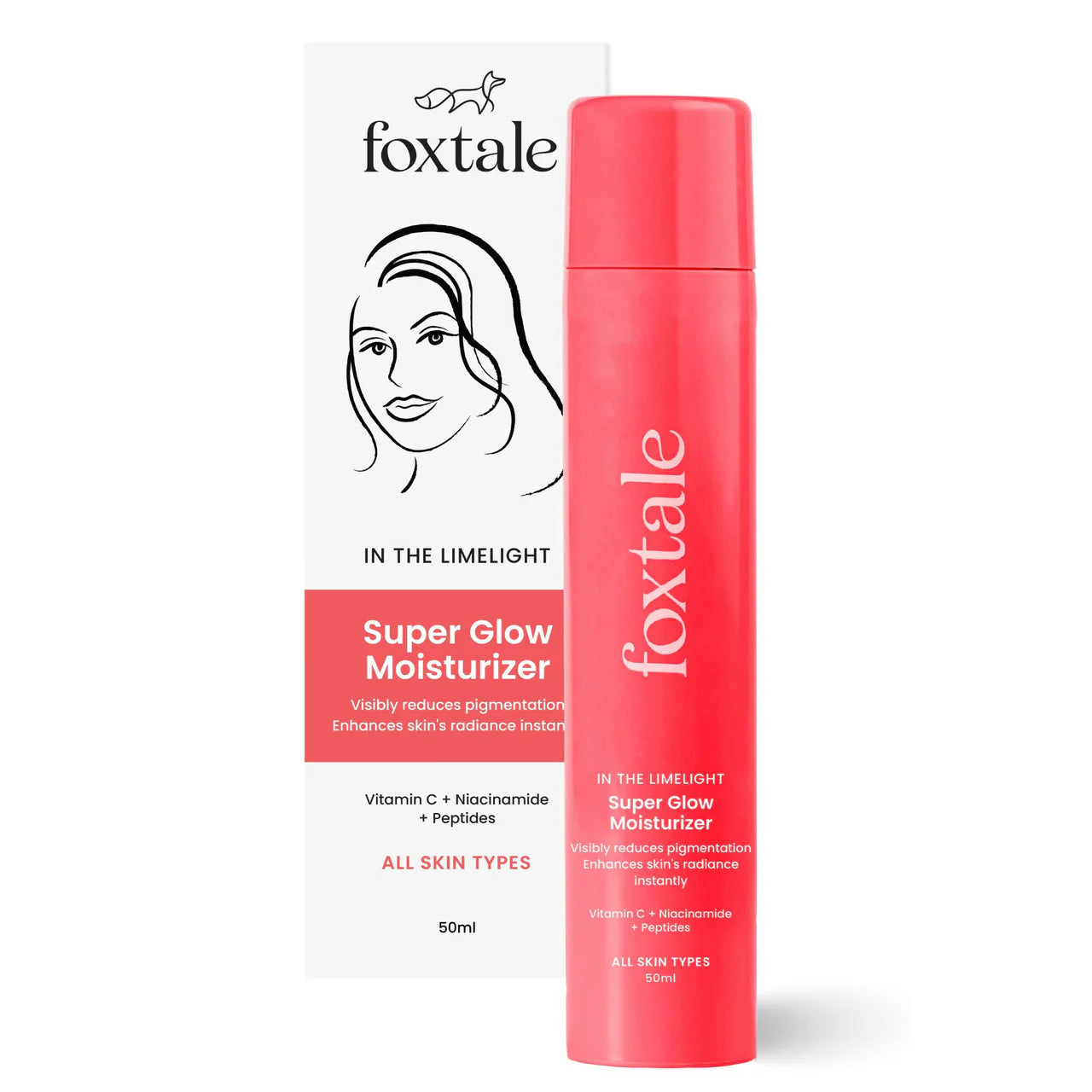Foxtale Super Glow Moisturizer With Nano Vitamin C For Instant Brightening, Hydration & Glowing Skin, Reduces Dark Spots, Uneven Skin Tone, Pigmentation