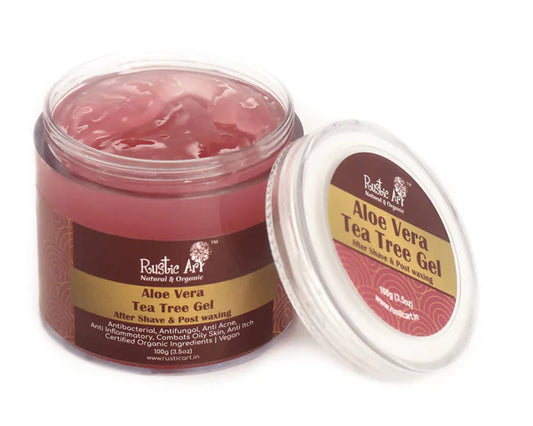 Rustic Art Tea Tree Gel After Shave & Post Waxing - 100 gm