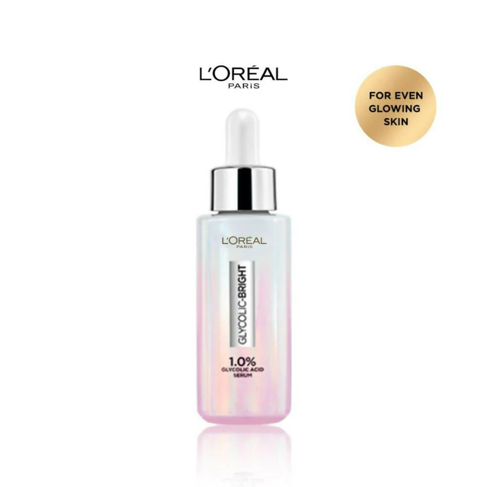 L'Oreal Paris Glycolic Bright 8% [Melasyl + Niacinamide] Face Serum For Brightening Dark Spots -15 ml