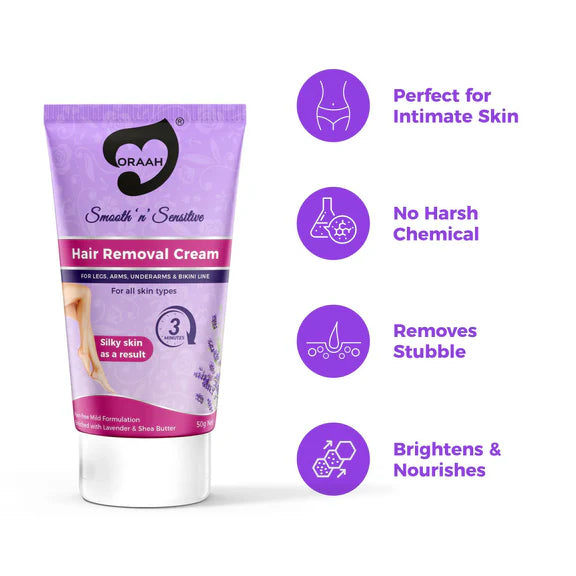 Oraah PCOS PCOD Care Combo (Kahwa Tea, Hair Removal Cream & Intimate Wipes) - Combo