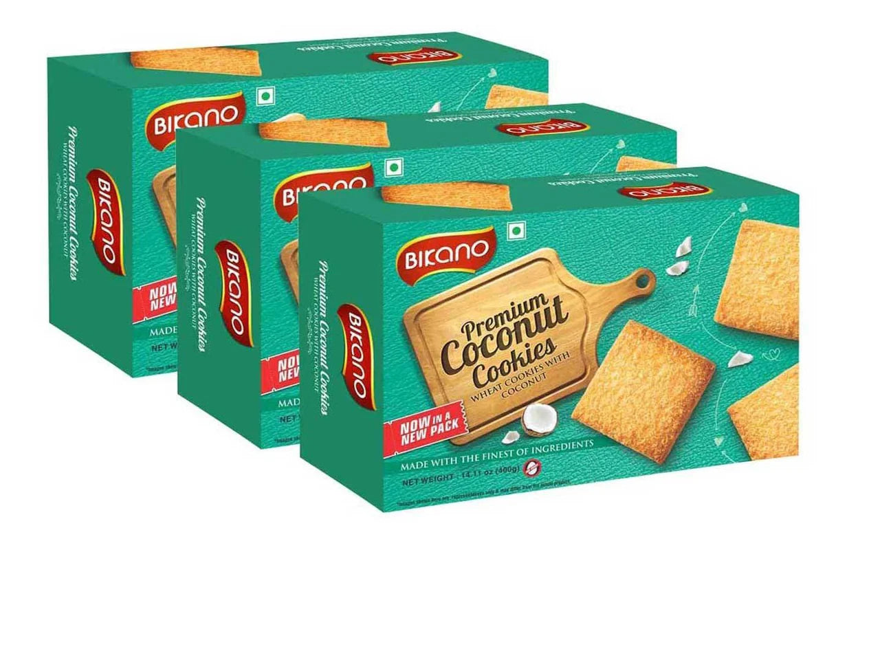 Bikano Premium Coconut Cookies -Pack Of 3