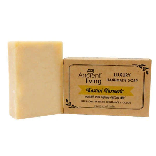 Ancient Living Kasthuri Tumeric Luxury Handmade Soap - 100 gm