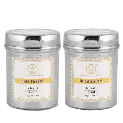 Khadi Natural Fruit Herbal Face Pack - 50 gm - Pack of 2