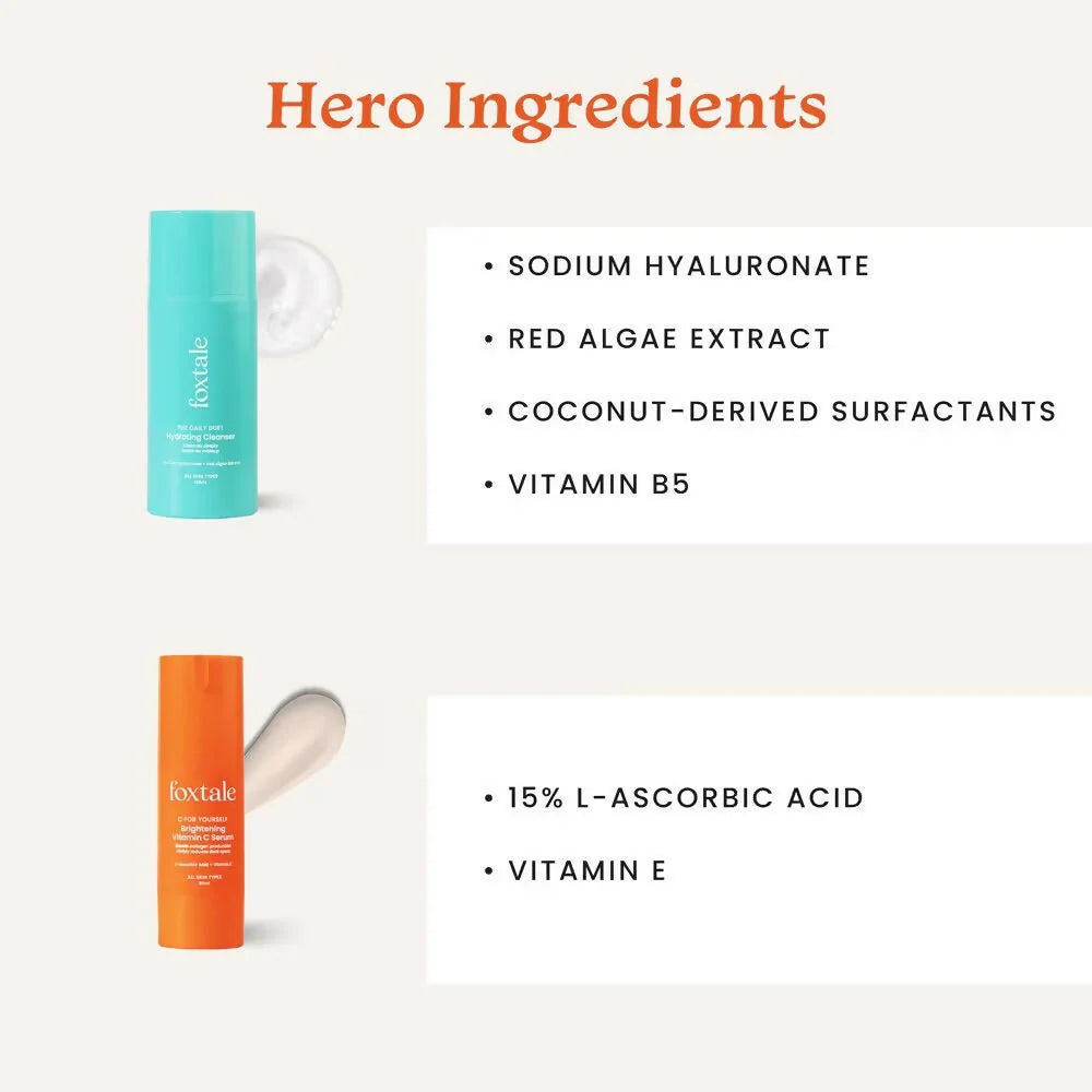 Foxtale CSMS (Cleanser, Serum, Moisturizer, Sunscreen) Flawless Skin