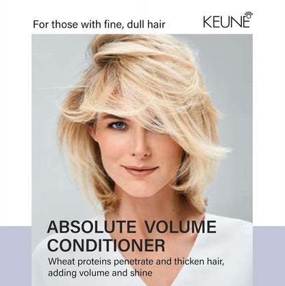 Keune Care Unscented Absolute Volume Conditioner For All Hair Types, 8.5 Oz, 1 Count