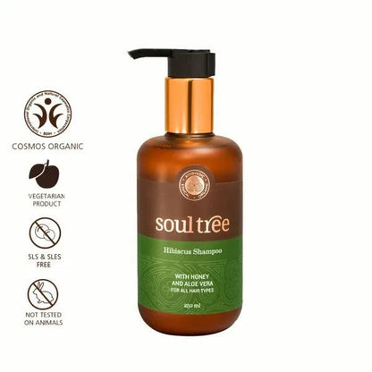 SoulTree Hibiscus Shampoo With Honey And Aloe Vera - 250 ml