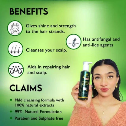 Shikakkai and Reetha Mild Cleansing gel shampoo 200 ML