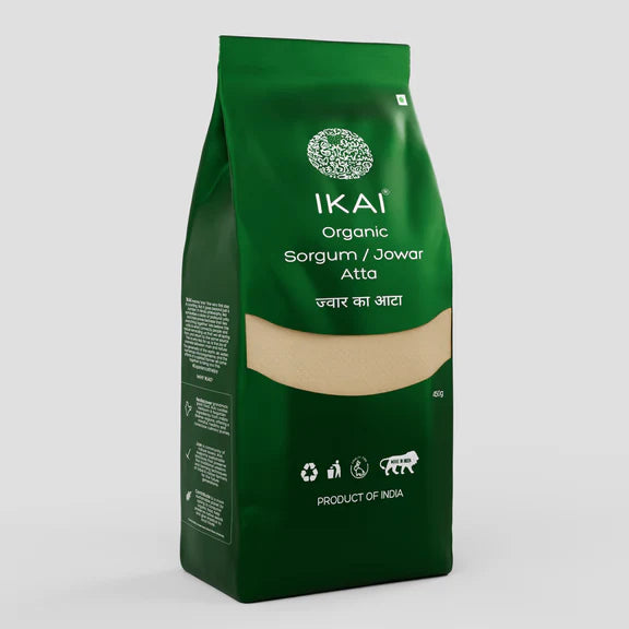 IKAI Organic Sorghum/Jowar Atta - 450 gm