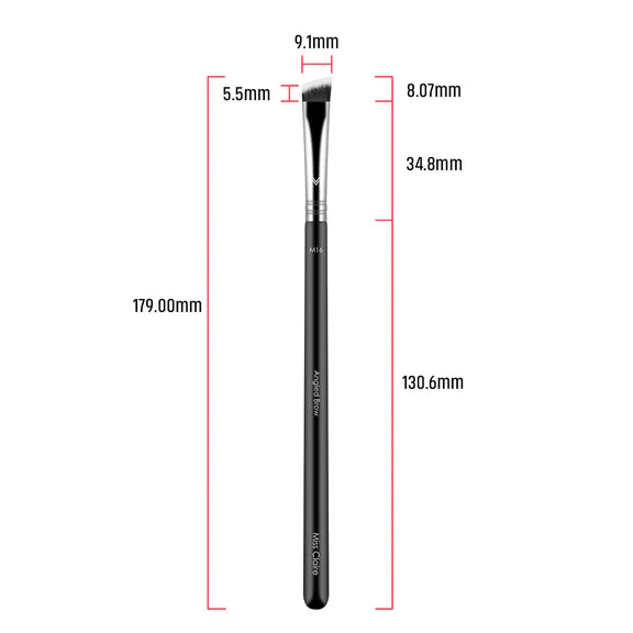 Miss Claire M16 - Angled Brow Brush - Chrome - 1 pcs