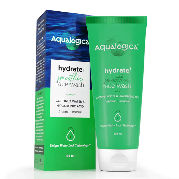 Aqualogica Hydrate+ Smoothie Face Wash with Coconut Water & Hyaluronic Acid - 100 ml