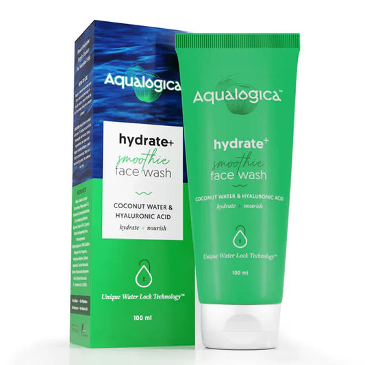 Aqualogica Hydrate+ Smoothie Face Wash with Coconut Water & Hyaluronic Acid - 100 ml
