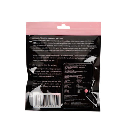 London Prime Reusable Makeup Remover Pad Pro-Baby Pink ( Formerly London Pride Cosmetics ) - 1 pcs