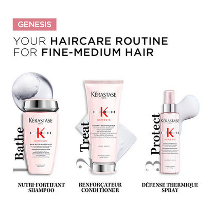 Kerastase Genesis Defense Heat Protection & Blow-Dry Hair Spray Minimises Breakage - 150 ml