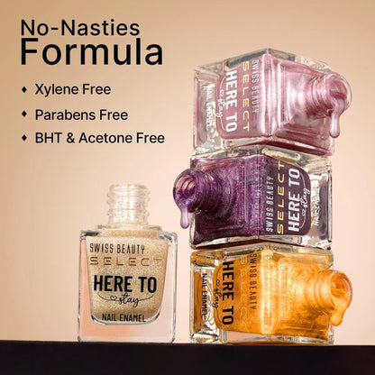 Swiss Beauty Select Here To Stay Nail Enamel - Thats Burgundy - 12 ml