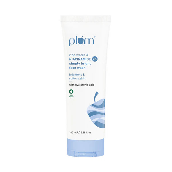 Plum 2% Niacinamide Face Wash With Rice Water - 100 ml