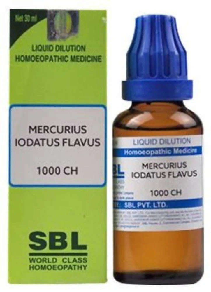 SBL Homeopathy Mercurius Iodatus Flavus Dilution -6 CH