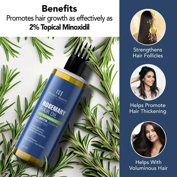 Botanic Hearth 100% Pure Rosemary Oil for Hair Growth - 150 ml
