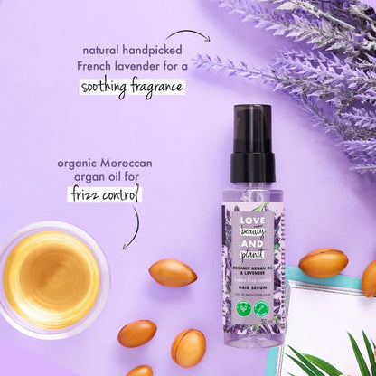 Love Beauty And Planet Organic Argan Oil & Lavender Hair Serum - 50 ml