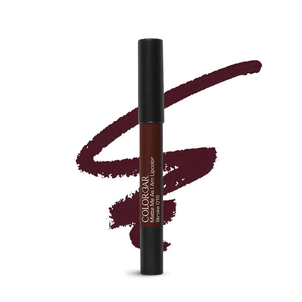 Colorbar Matte Me As I Am Lip Color New Stroke-[015] - 2.8 gm