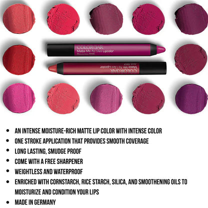 Colorbar Matte Me As I Am Lip Color New Stroke-[015] - 2.8 gm