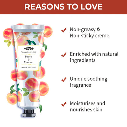 Wanderlust Hand & Nail Creme - Peach & Almond - 30 ml