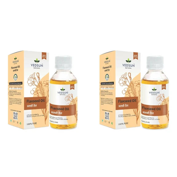 Vedsun Naturals Flax Seed Oil Alsi Ka Tel Pure Omega 3 Rich