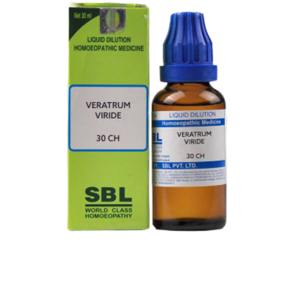 SBL Homeopathy Veratrum Viride Dilution -3 CH