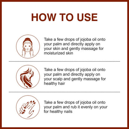 She Essentials Pure Cold Pressed Natural Unrefined Jojoba Oil For Face, Hair & Skin - 100 ml