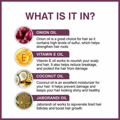 She Essentials Onion Hair Serum With Onion & Biotin For Strong Frizz - Free Hair - 30 ml