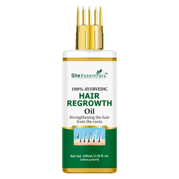 She Essentials Hair Regrowth Oil Infused With Rosemary For Anti Hair Fall & Hair Growth - 100 ml