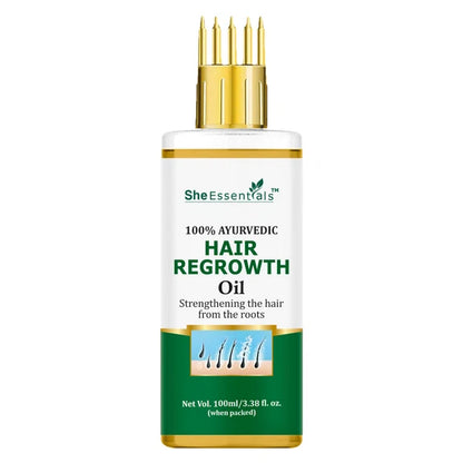 She Essentials Hair Regrowth Oil Infused With Rosemary For Anti Hair Fall & Hair Growth - 100 ml