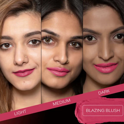 Faces Canada Weightless Matte Finish Lipstick - Blazing Blush 20 - 4 gm