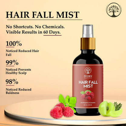 Ivory Natural Hair Mist For Long Hair For Growth Of Hair, Strengthen Follicles, And Restore Shine - 200 ml