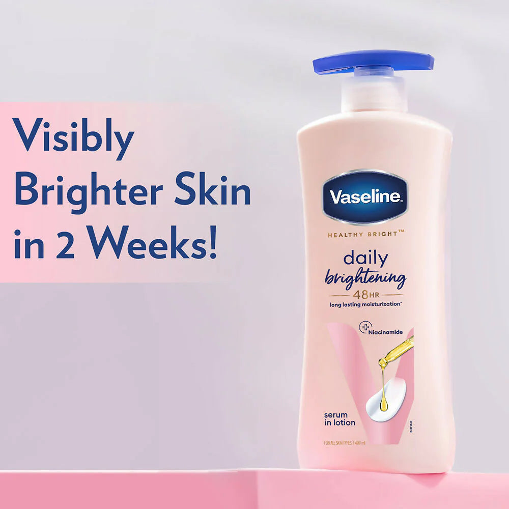 Vaseline Daily Brightening Body Lotion & Cocoa Glow Body Lotion Combo