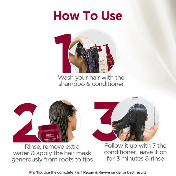 BBlunt 7 in 1 HAir Damage Repair Trio Combo - combo