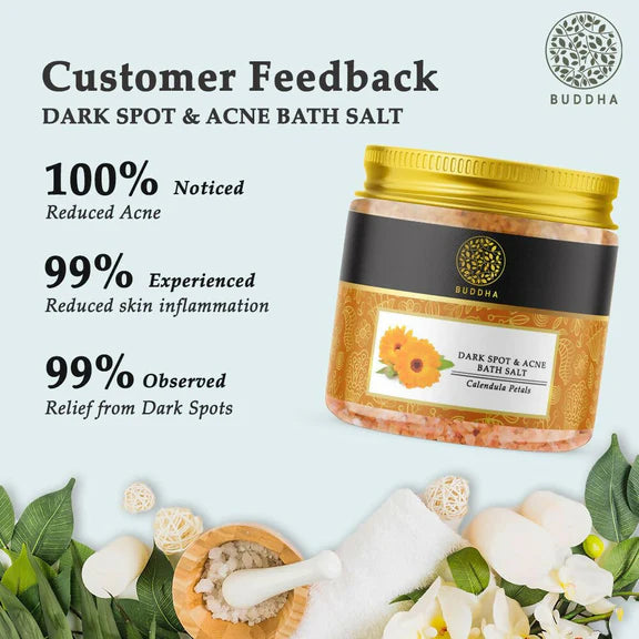 Buddha Natural Dark Spots & Acne Bath Salt - 100 gm