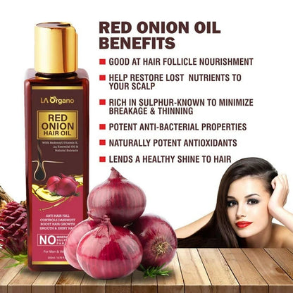 LA Organo Red Onion Hair Oil - 200 ml