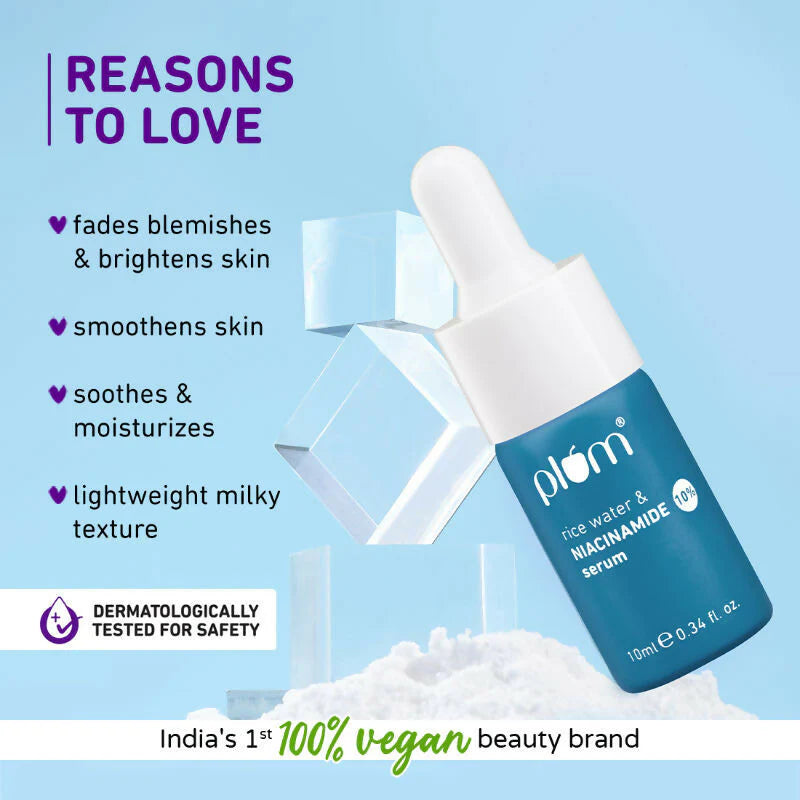 Plum Glow & Clarify Serum Travel Combo - 15% Vitamin C + 10% Niacinamide Face Serum - combo