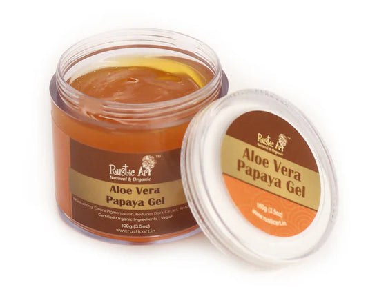 Rustic Art Aloevera Papaya Gel - 100 gm