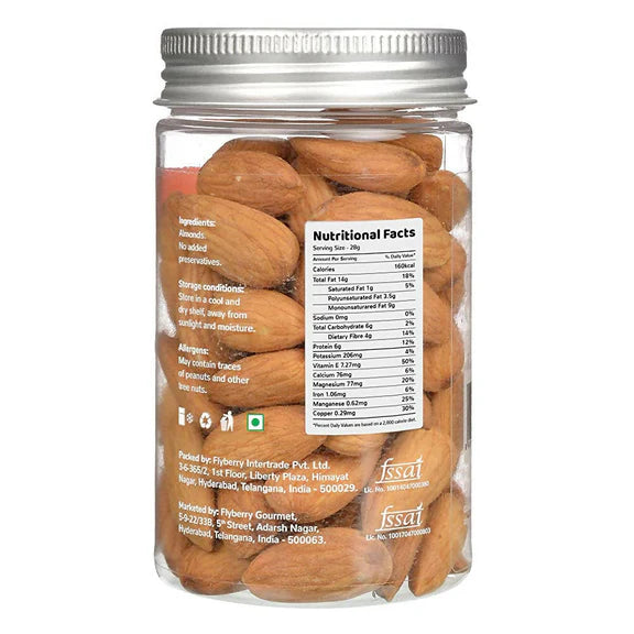Flyberry Gourmet Premium Almonds - 100 gm