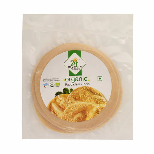 24 Mantra Organic Pappadam - Plain